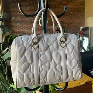 Dusty Purple Betsey Johnson Heart Handbag